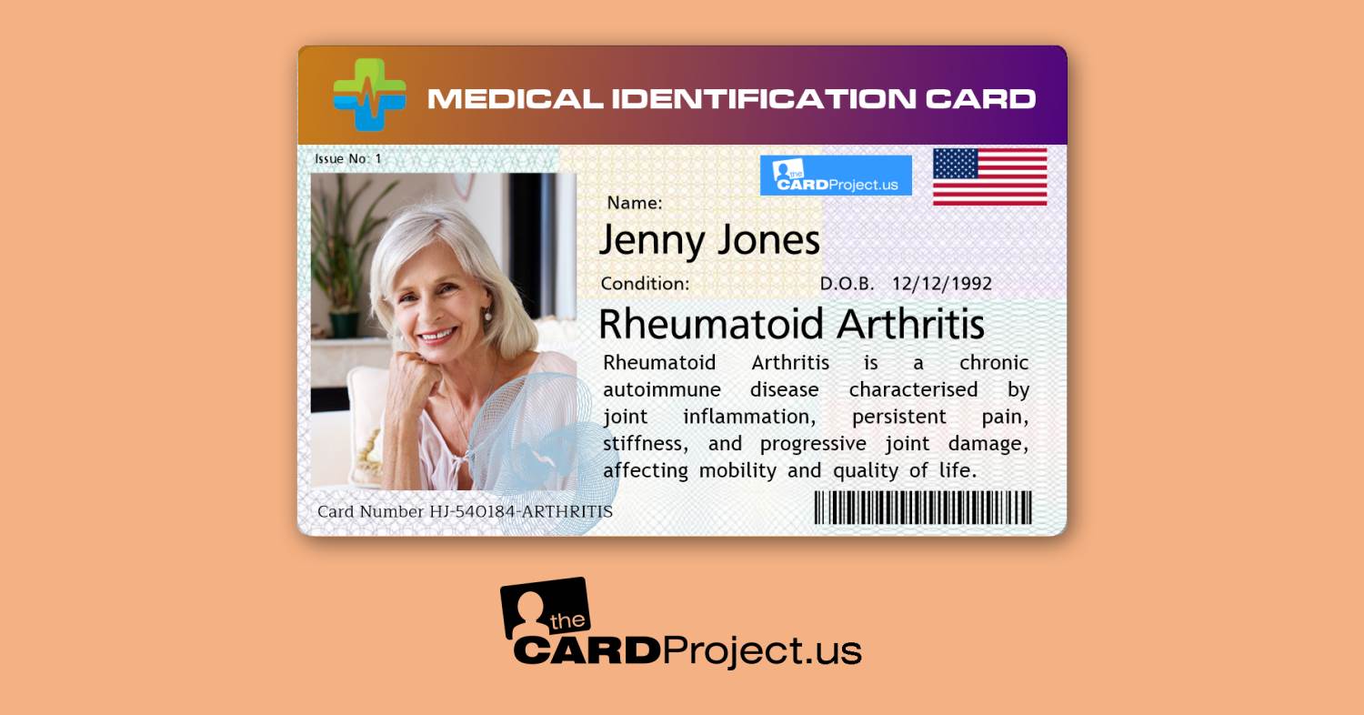 Rheumatoid Arthritis Premium Medical Card (FRONT)